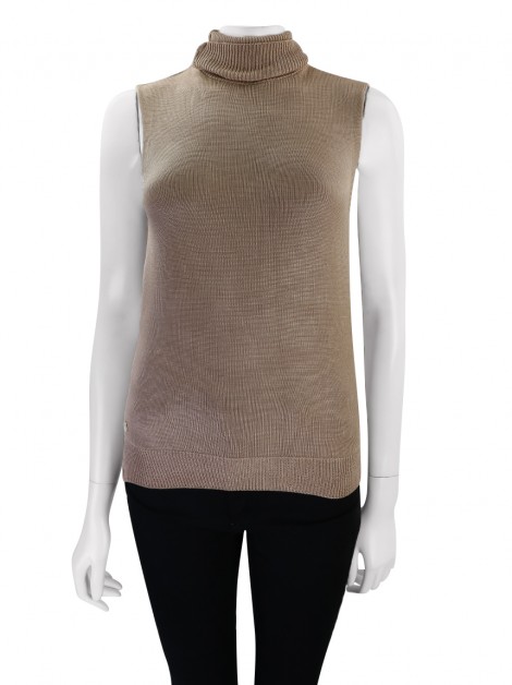 Blusa Lethicia Bronstein Tricot Bege