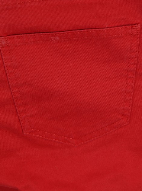 Calça Petit Bateau Jeans Vermelho Infantil