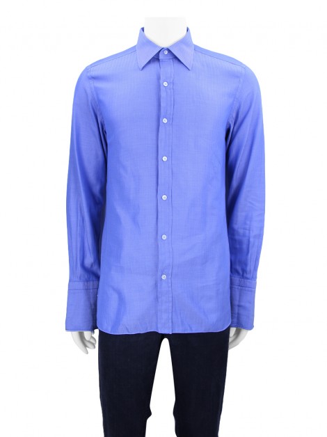 Camisa Tom Ford Algodão Azul