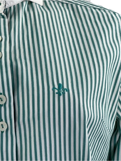 Camisa Dudalina Listrada Verde