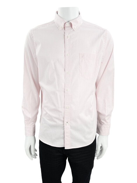 Camisa Nautica Quadriculada Classic Fit Rosa
