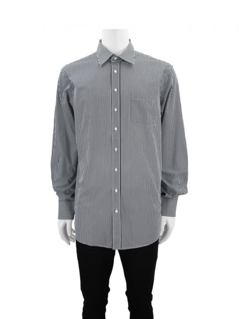 Camisa Artigiano A Misura Tecido Bicolor Masculina