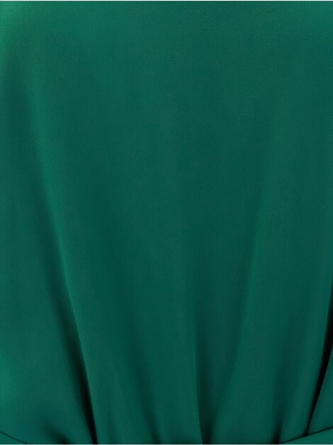 Vestido Alcaçuz Seda Amarração Verde