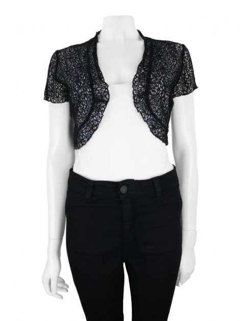 Bolero Balletto Renda Preto