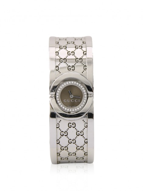 Relógio Gucci YA112415 112 112 Twirl Bangle Diamond