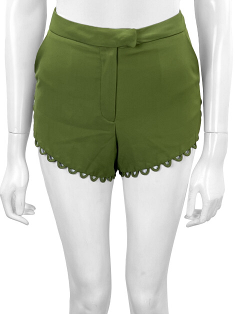 Shorts CANAL Botões Verde