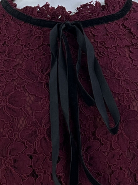 Vestido Forum Rendado Vinho