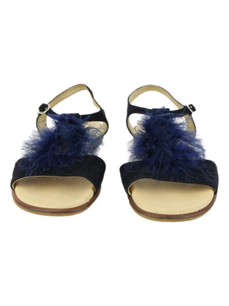 Rasteira Pili Carrera Plumas Azul Marinho Infantil