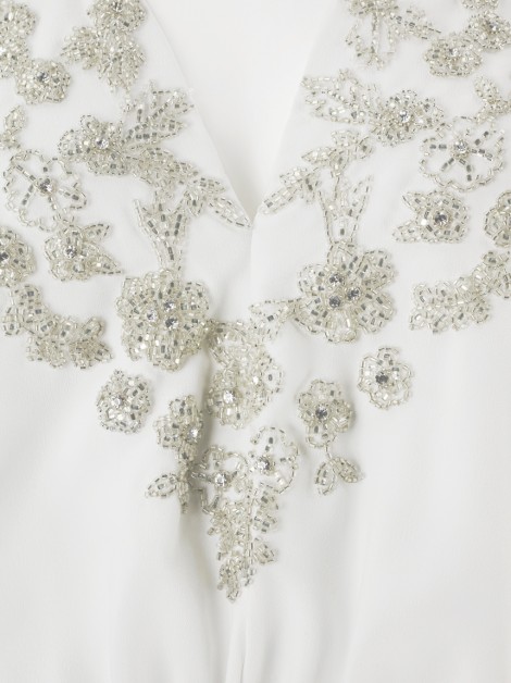 Vestido Sandro Barros Longo Branco