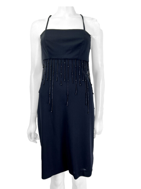 Vestido TVZ Miçangas Preto