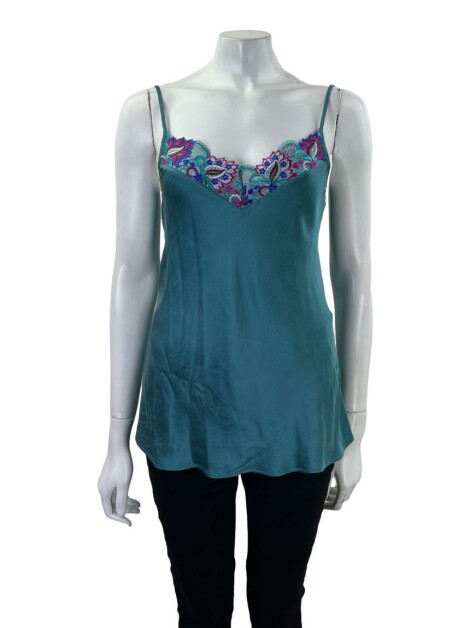 Top Intimissimi Tecido Verde Renda