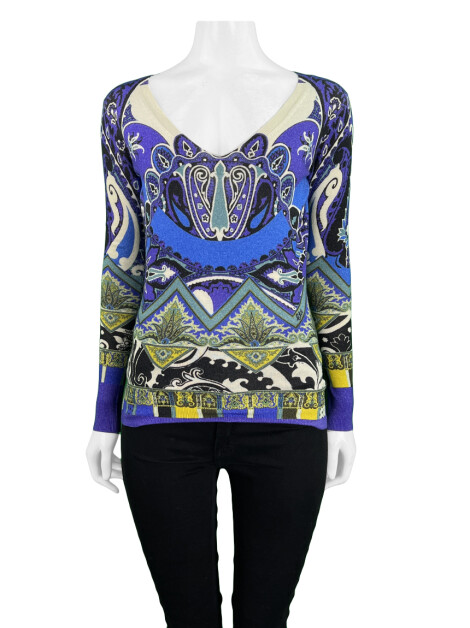 Blusa Etro Tricot Estampa Multicolor