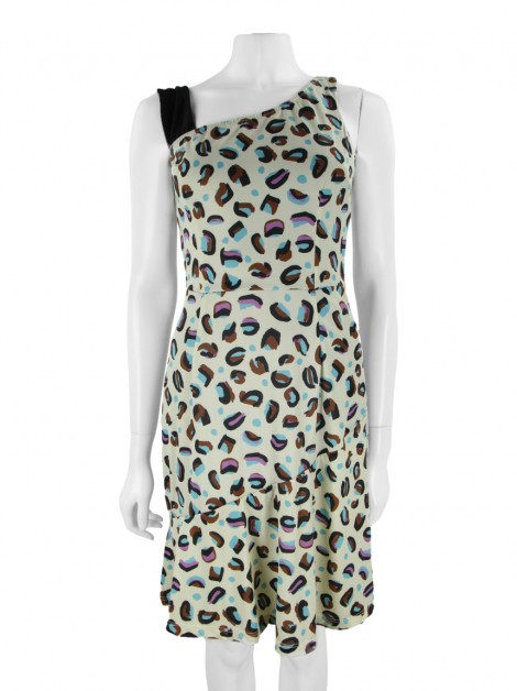 Vestido Mary Zaide Creme Estampado