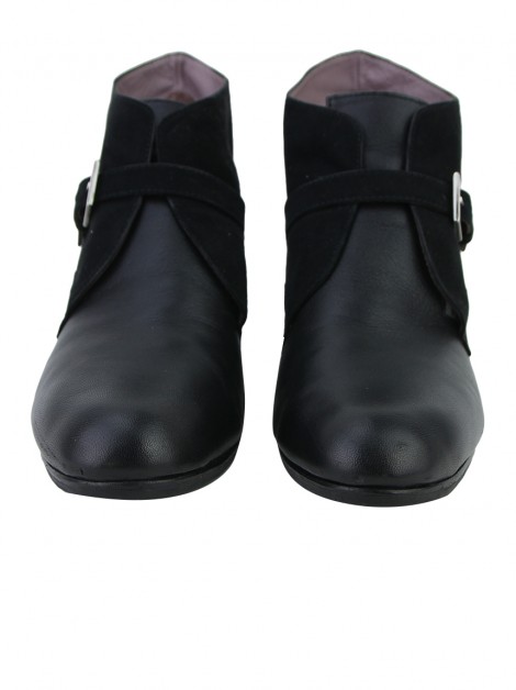 Bota Ferri Fivela Couro Preto