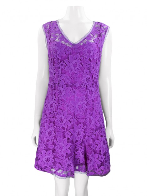 Vestido Nanette Lepore Renda Roxo