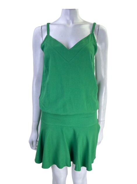 Vestido Thelure Recortes Verde