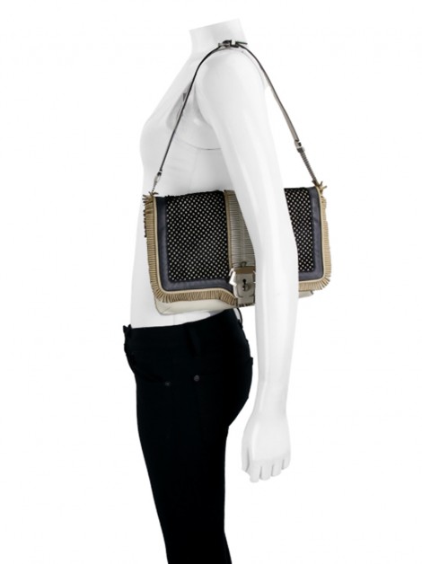 Bolsa Paula Cademartori Alice Fringes Tricolor