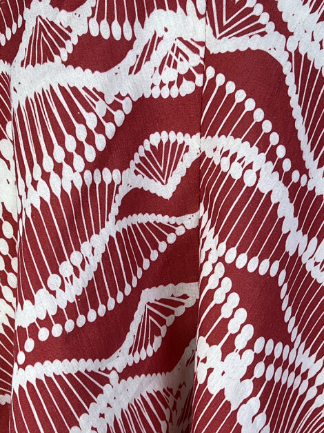 Saia Saad Tecido Estampado
