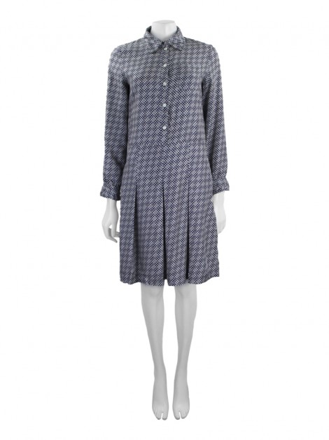 Vestido A.P.C. Tecido Estampado Bicolor