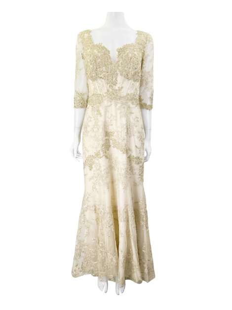 Vestido de Festa Arthur Caliman Renda Strass