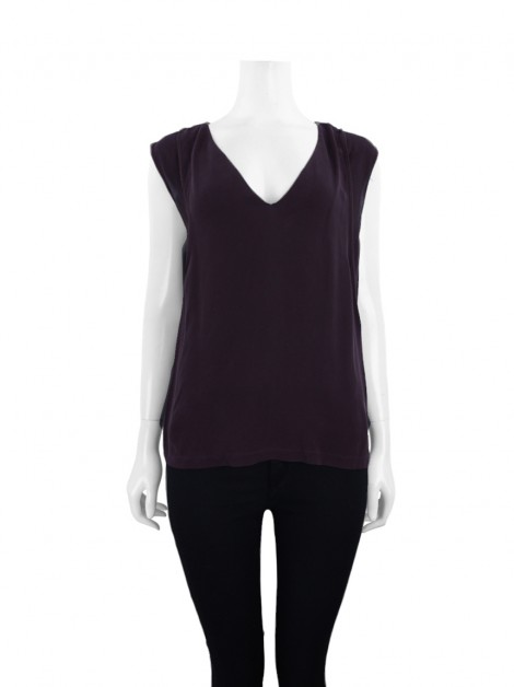 Blusa A.L.C. Seda Roxo
