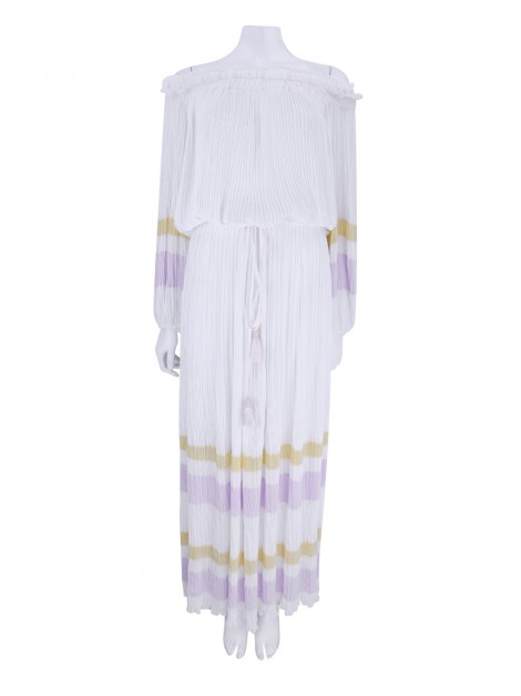 Vestido Le Noah Plissado Branco