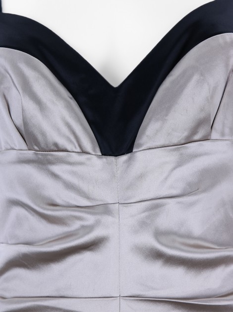 Vestido Nicole Miller Reto Bicolor