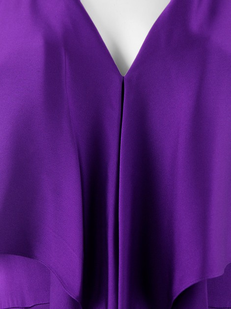 Vestido Barney's New York Co Op Seda Roxo