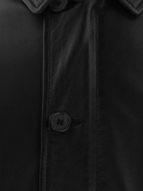 Jaqueta Façonnable Couro Marrom Masculina