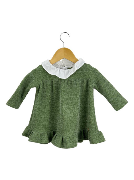 Vestido Paola Bimbi Lurex Gola Verde