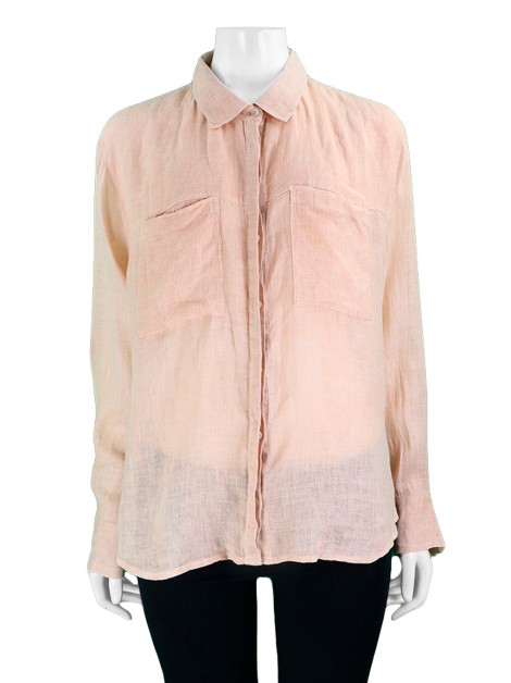 Camisa Flavia Aranha Linho Rosa