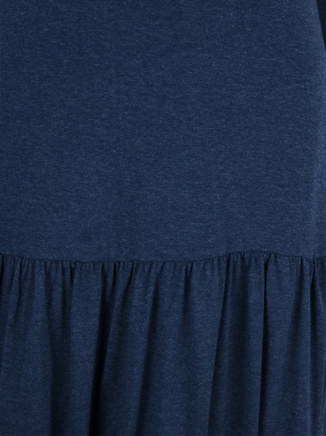 Vestido Cris Barros Malha Azul Mescla