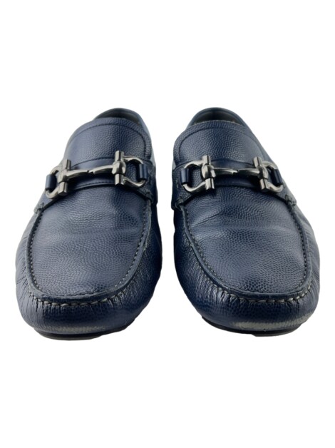 Sapato Salvatore Ferragamo Couro Azul