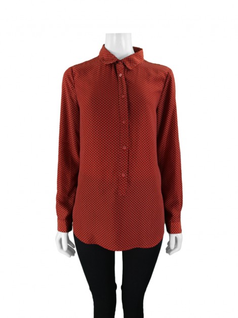 Camisa Sacada Poá Terracota