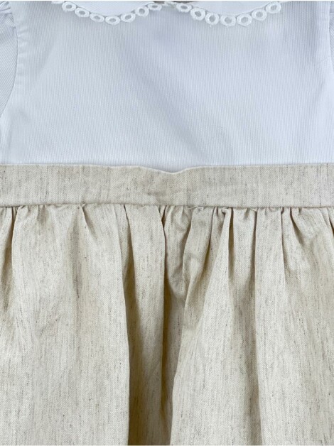 Vestido Paola Bimbi Gola Bicolor