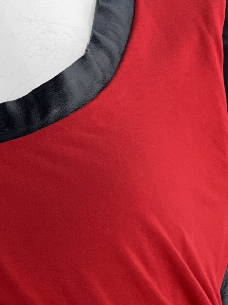 Vestido Sportmax Franzido Vermelho