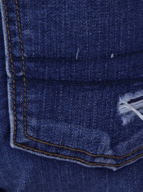 Calça American Eagle Jeans Destroyed Azul