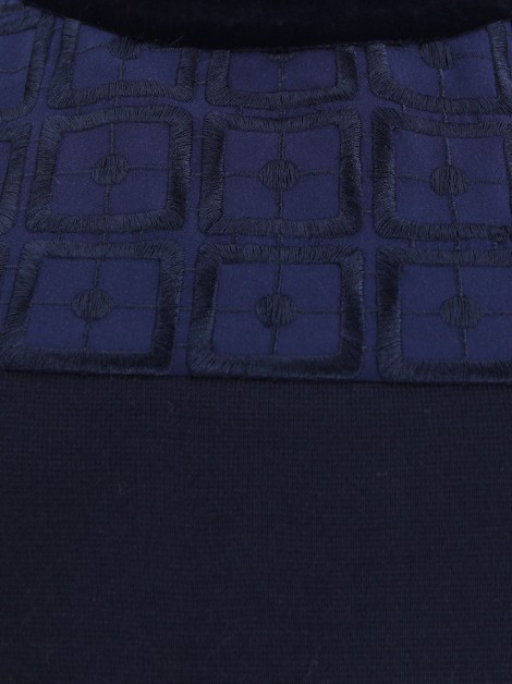 Vestido Tory Burch Veludo Marinho