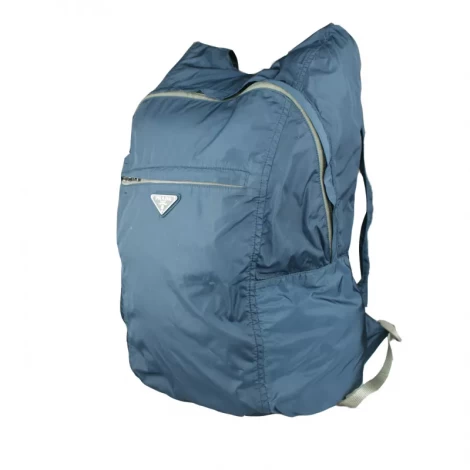 Mochila Prada Nylon Azul