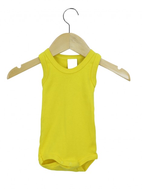 Body Petit Bateau Tecido Amarelo