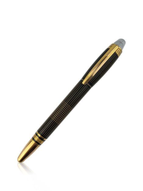 Caneta Montblanc Tinteiro Starwalker Fountain Metal Dourado