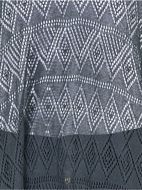 Poncho Guaraná Brasil Tricot Preto