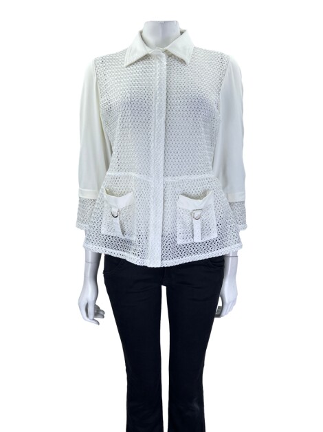 Blusa One Up Texurizada Branca