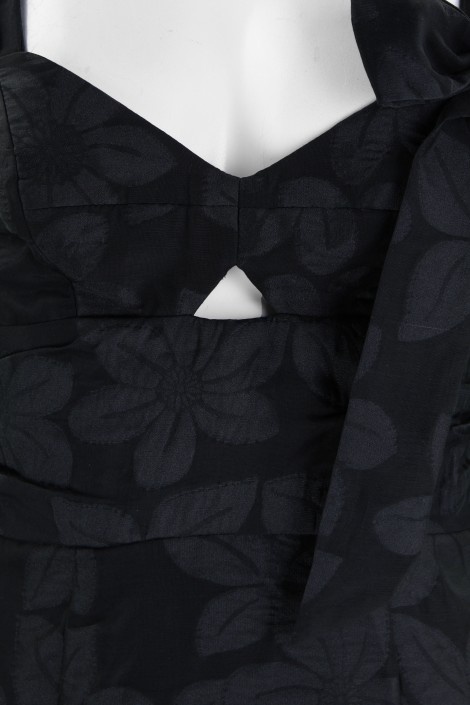 Vestido Milly Vazado Amarração Preto