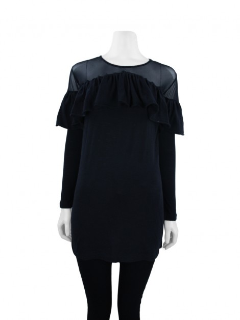 Blusa Andrea Bogosian Tecido Preto