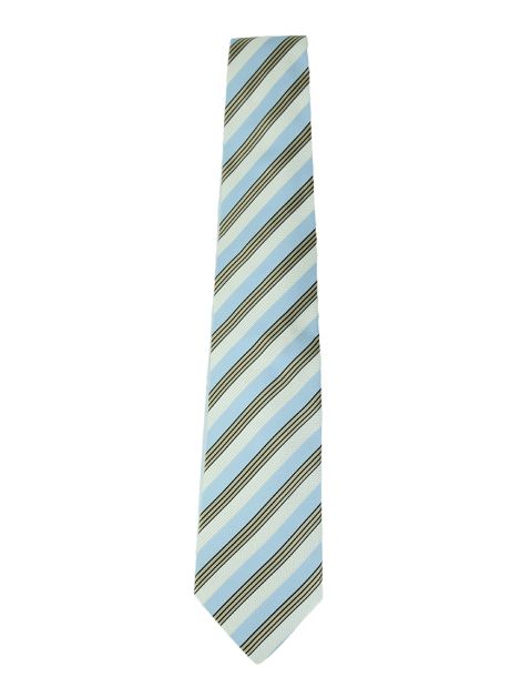 Gravata Ermenegildo Zegna Azul Canelada