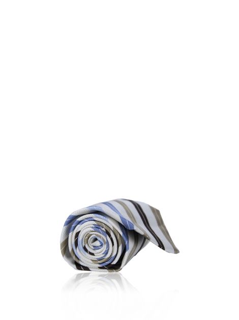 Gravata Ermenegildo Zegna Canelada Off White