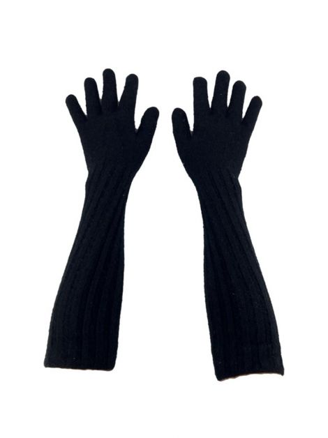 Luva Moncler Tricô Preto