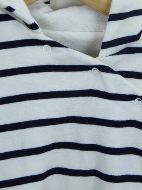 Macacão Petit Bateau Listrado Bebê