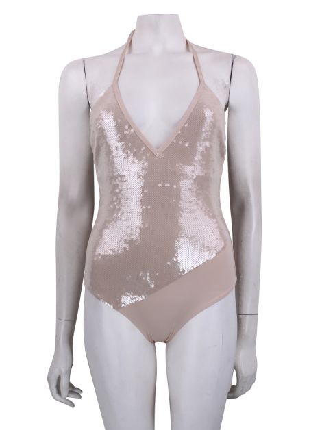Maiô La Perla Radiance Non-Wired Paetês Nude